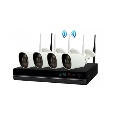4CH long range H.264 960P 1.3MP CCTV Security system NVR wireless kit wireless nvr kit