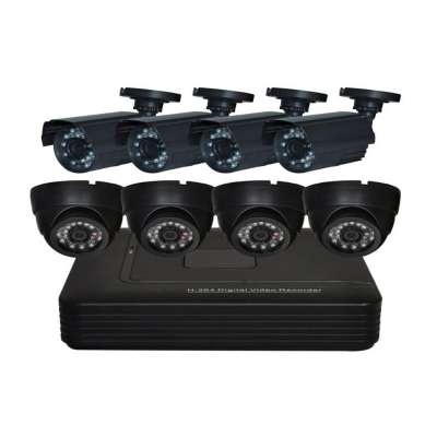 8channel cheapest big promotion AHD cctv security kit with color box and cable